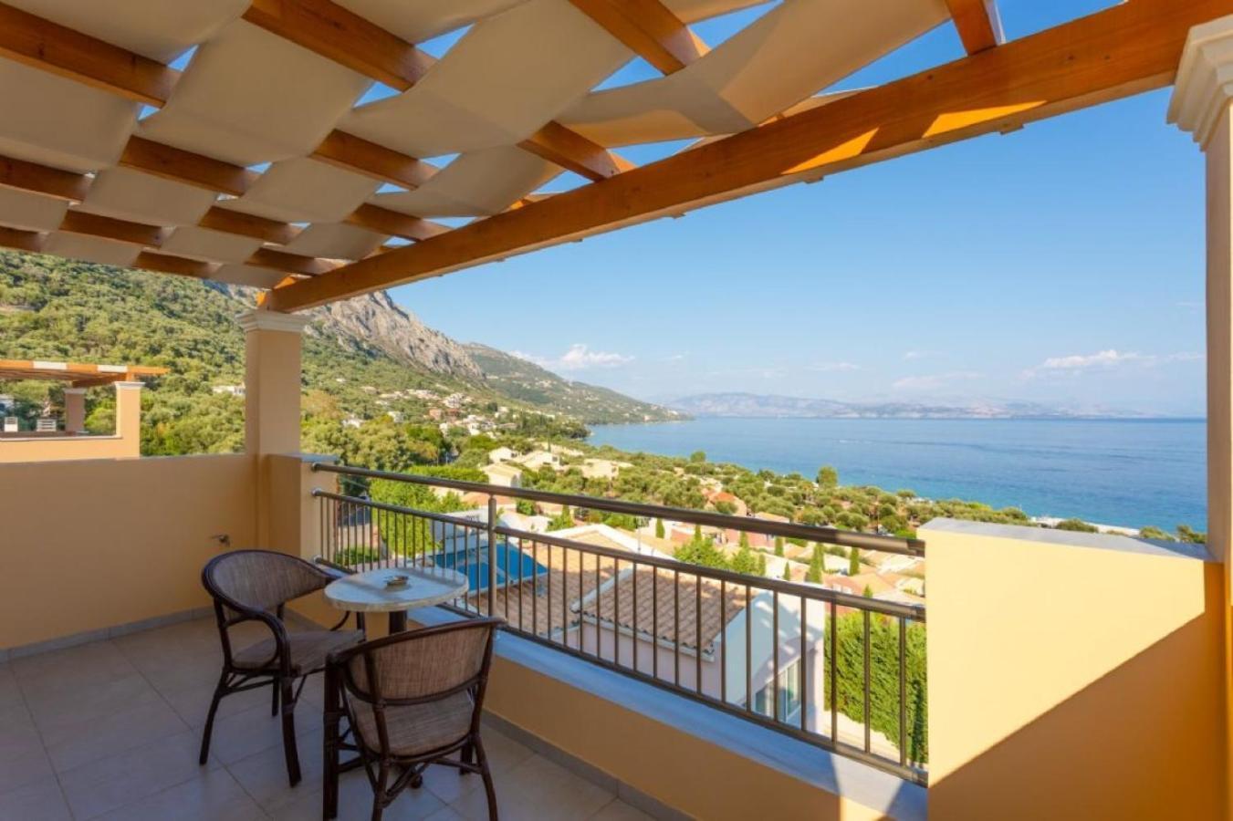 Corfu Sea View Villa - Aurora برباتي المظهر الخارجي الصورة