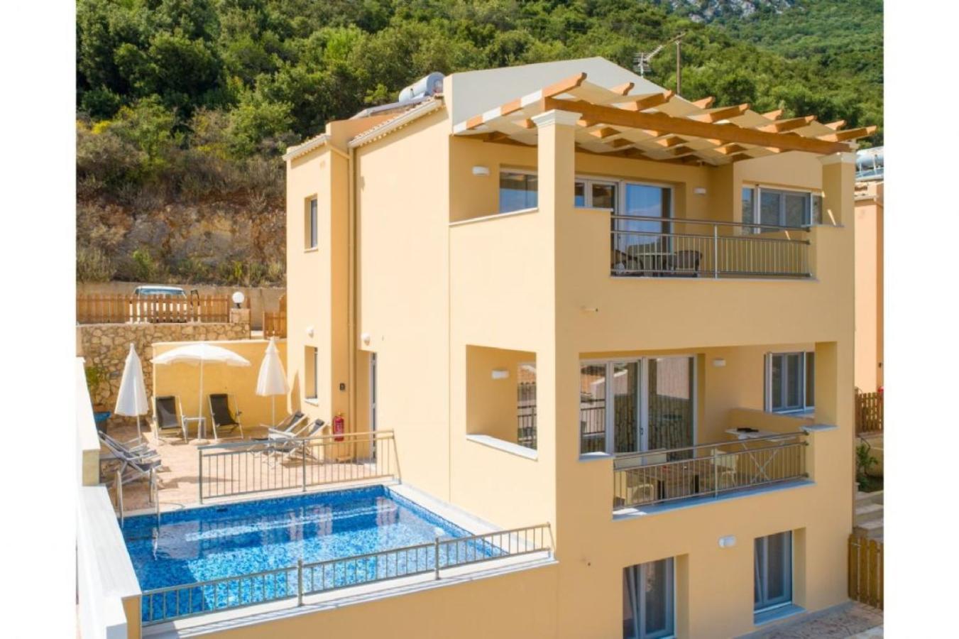 Corfu Sea View Villa - Aurora برباتي المظهر الخارجي الصورة