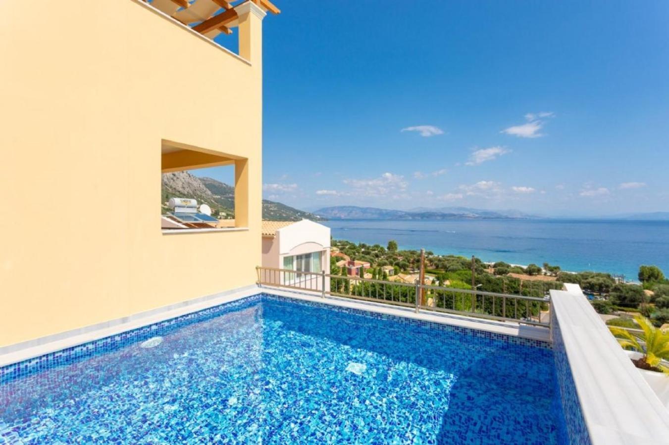 Corfu Sea View Villa - Aurora برباتي المظهر الخارجي الصورة