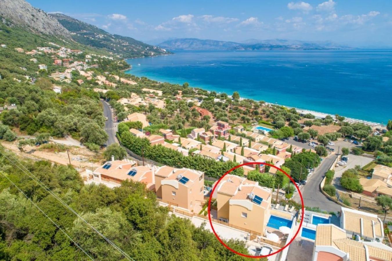 Corfu Sea View Villa - Aurora برباتي المظهر الخارجي الصورة