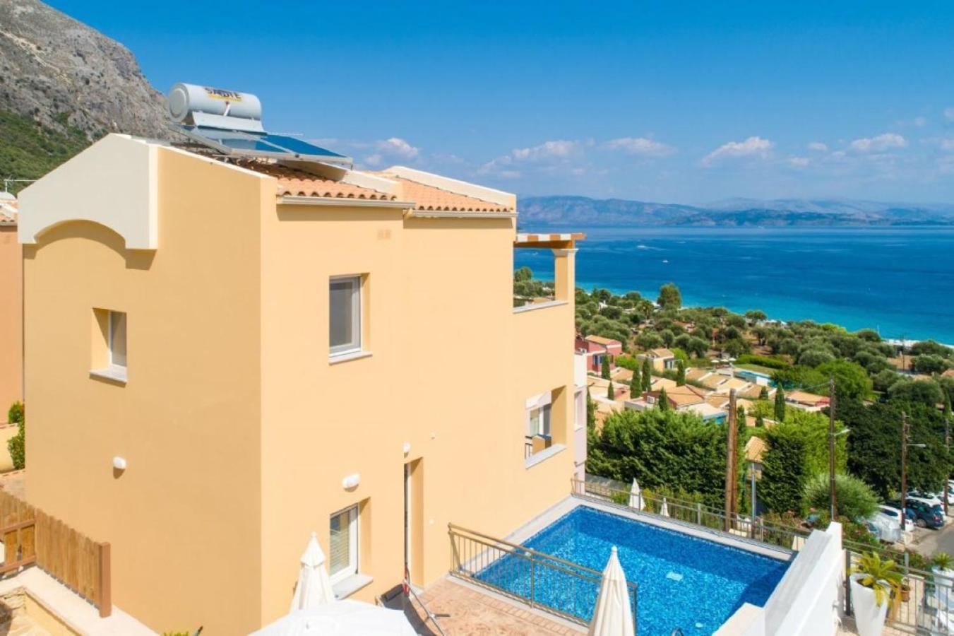 Corfu Sea View Villa - Aurora برباتي المظهر الخارجي الصورة