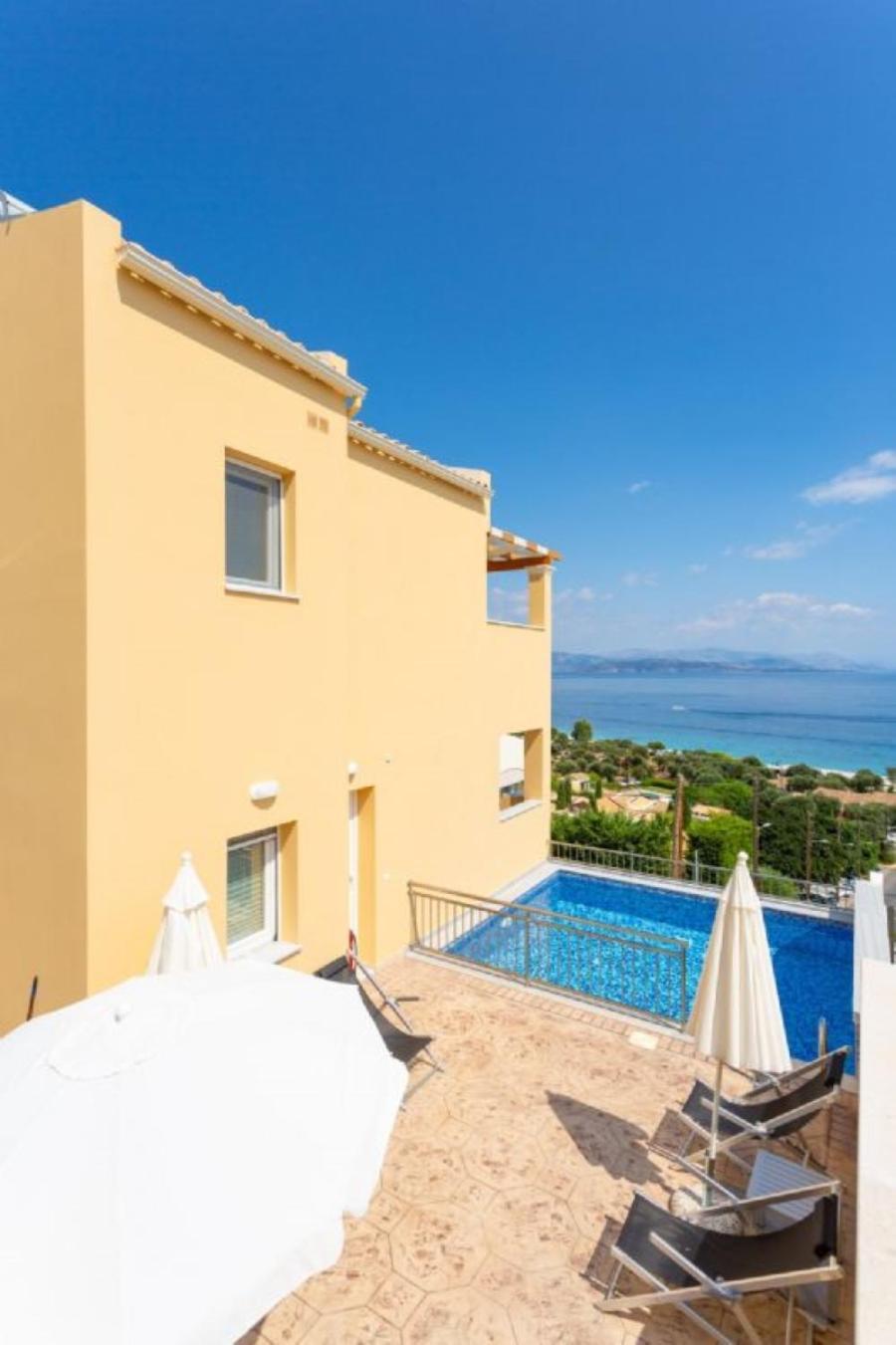 Corfu Sea View Villa - Aurora برباتي المظهر الخارجي الصورة