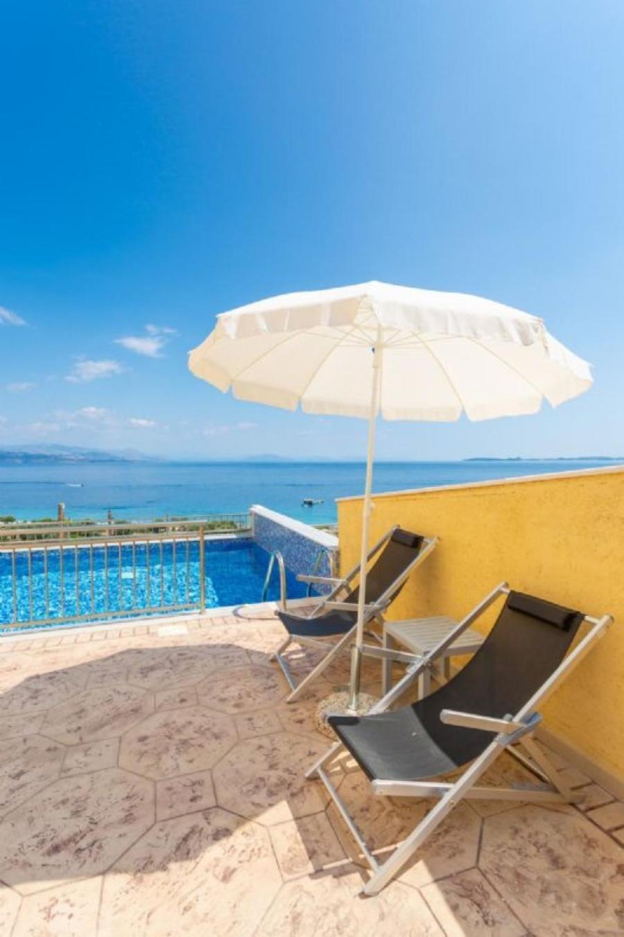 Corfu Sea View Villa - Aurora برباتي المظهر الخارجي الصورة
