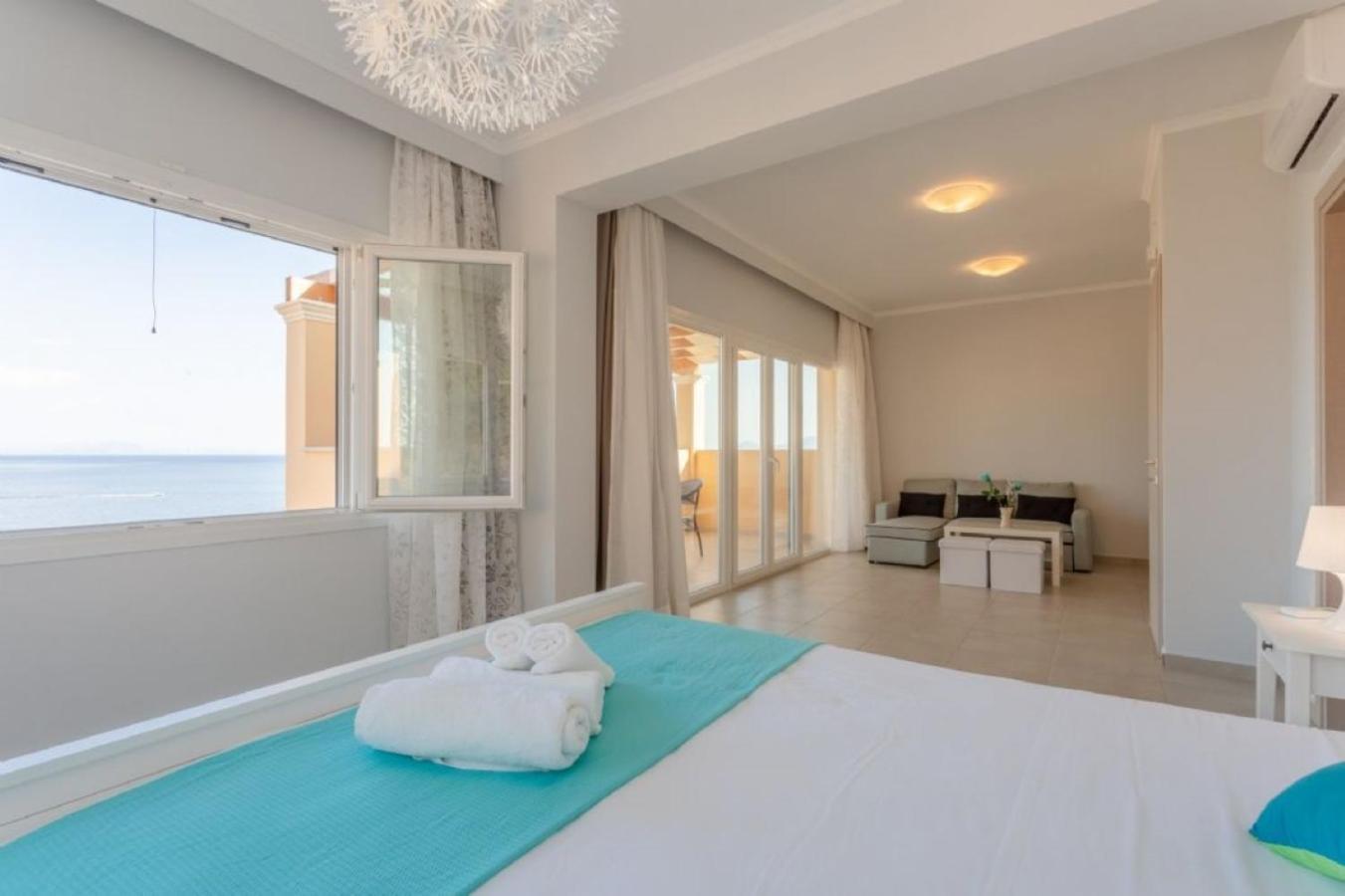 Corfu Sea View Villa - Aurora برباتي المظهر الخارجي الصورة