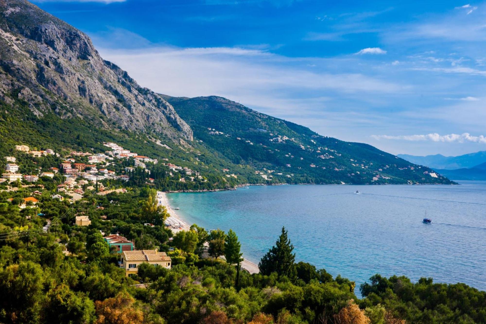 Corfu Sea View Villa - Aurora برباتي المظهر الخارجي الصورة